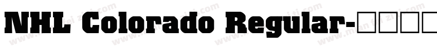 NHL Colorado Regular字体转换